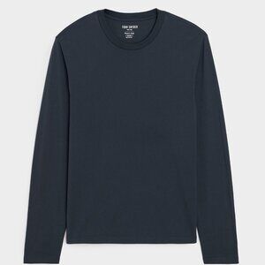 Men's Todd Snyder Navy Blue Luxe long sleeved t-shirt in size M